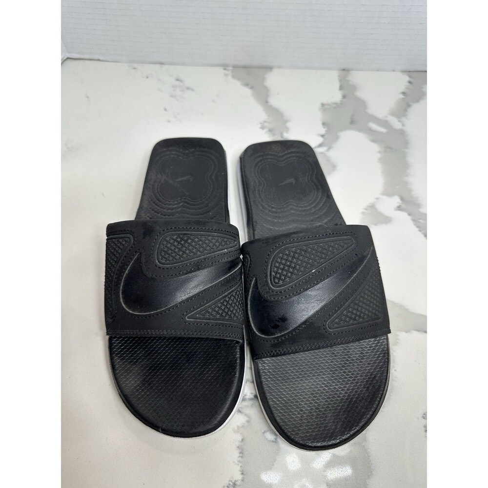 Nike Air Max Cirro Slide Sandals Black White Metallic Silver DC1460-004 Men Boys - Picture 5 of 5
